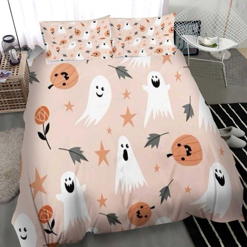 Halloween Ghost Cartoon Pumpkin Pattern Bedding Setroom Decoration Halloween Decoration