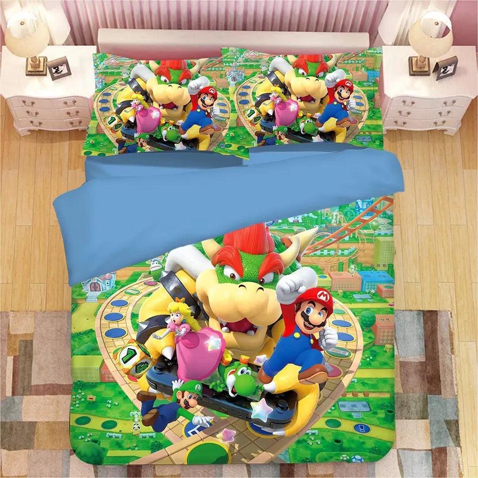 Super Mario Bros #2 Duvet Cover Quilt Cover Pillowcase Bedding Set