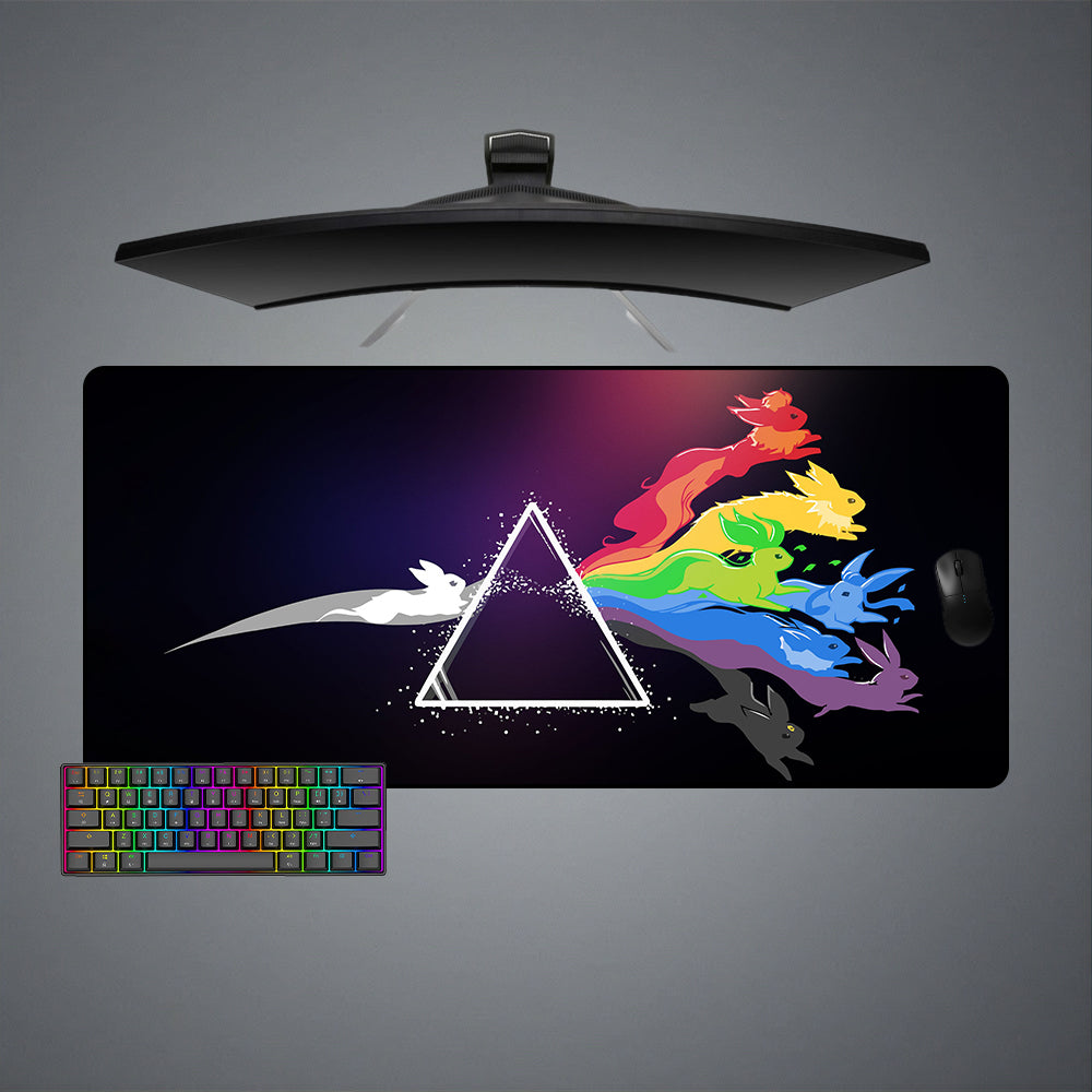 Allleftout Pokemon Triangle Design M-Xxl Size Gaming Mouse Pad, Computer Desk Mat