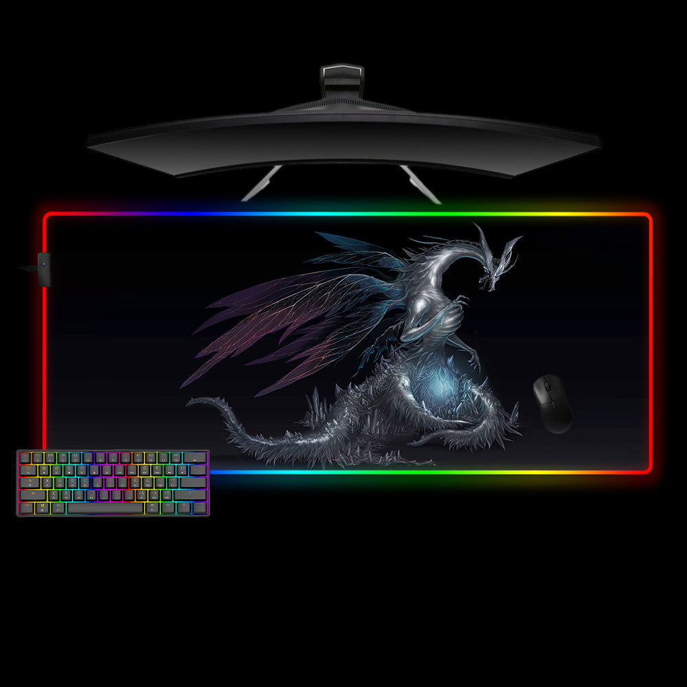 Allleftout Seath The Scaleless Design M-Xxl Size Rgb Gaming Mouse Pad, Computer Desk Mat