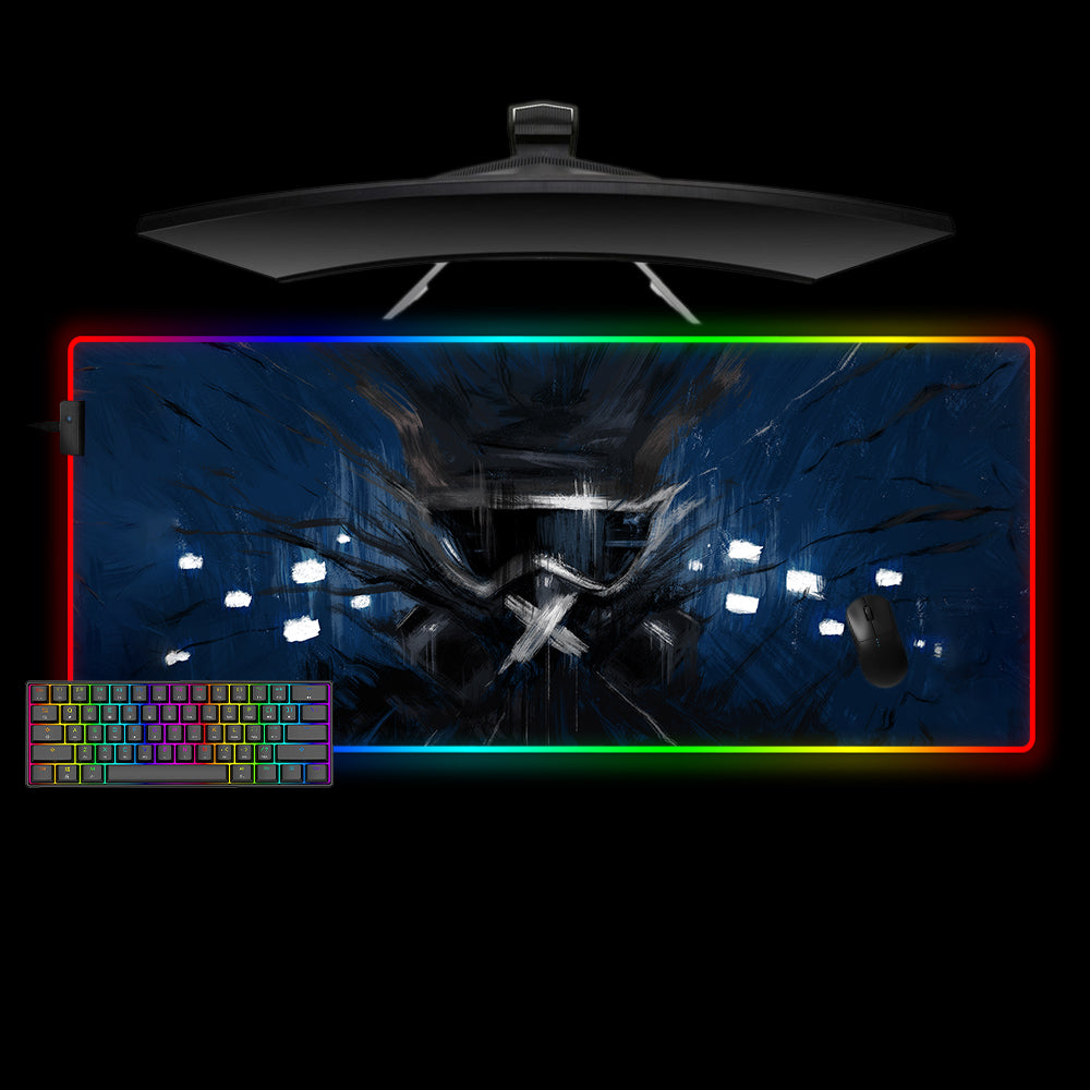 Allleftout Rainbow Six Siege Mute Painting Design M-Xxl Size Rgb Gaming Mouse Pad, Computer Desk Mat