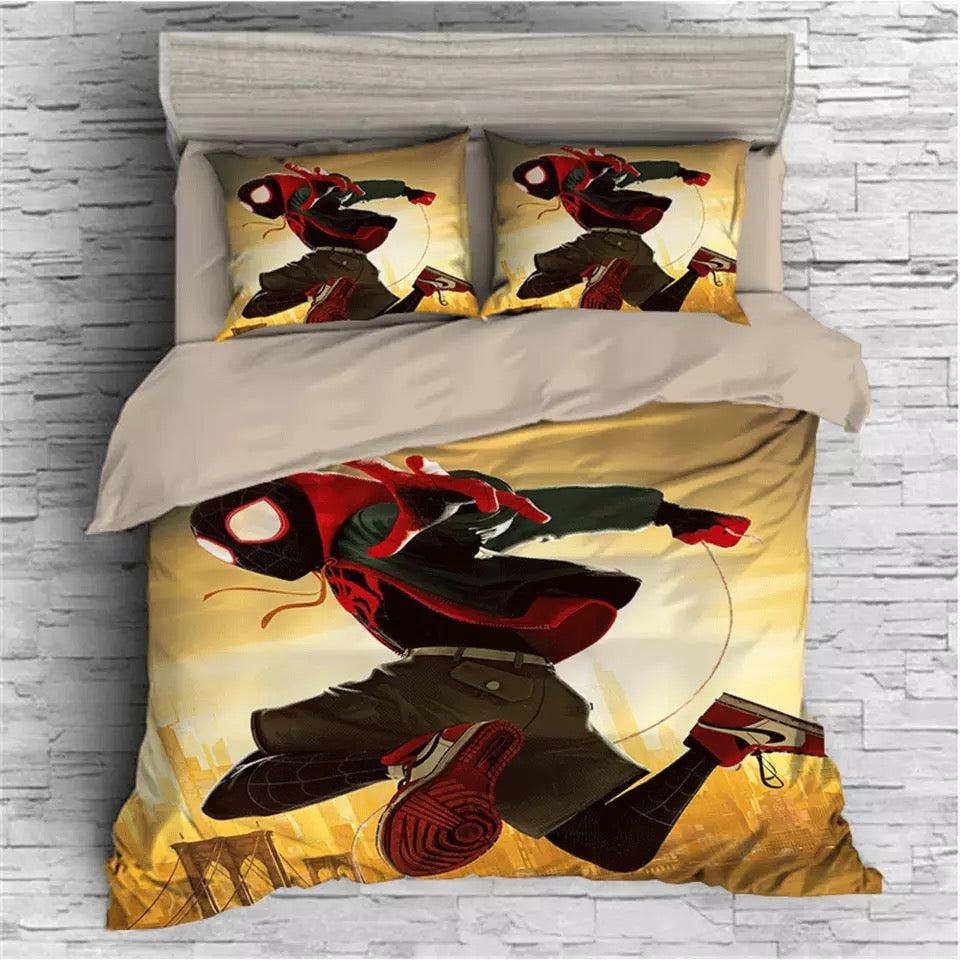 Spider-Man Into the Spider-Verse Miles Morales #16 Duvet Cover Quilt Cover Pillowcase Bedding Set
