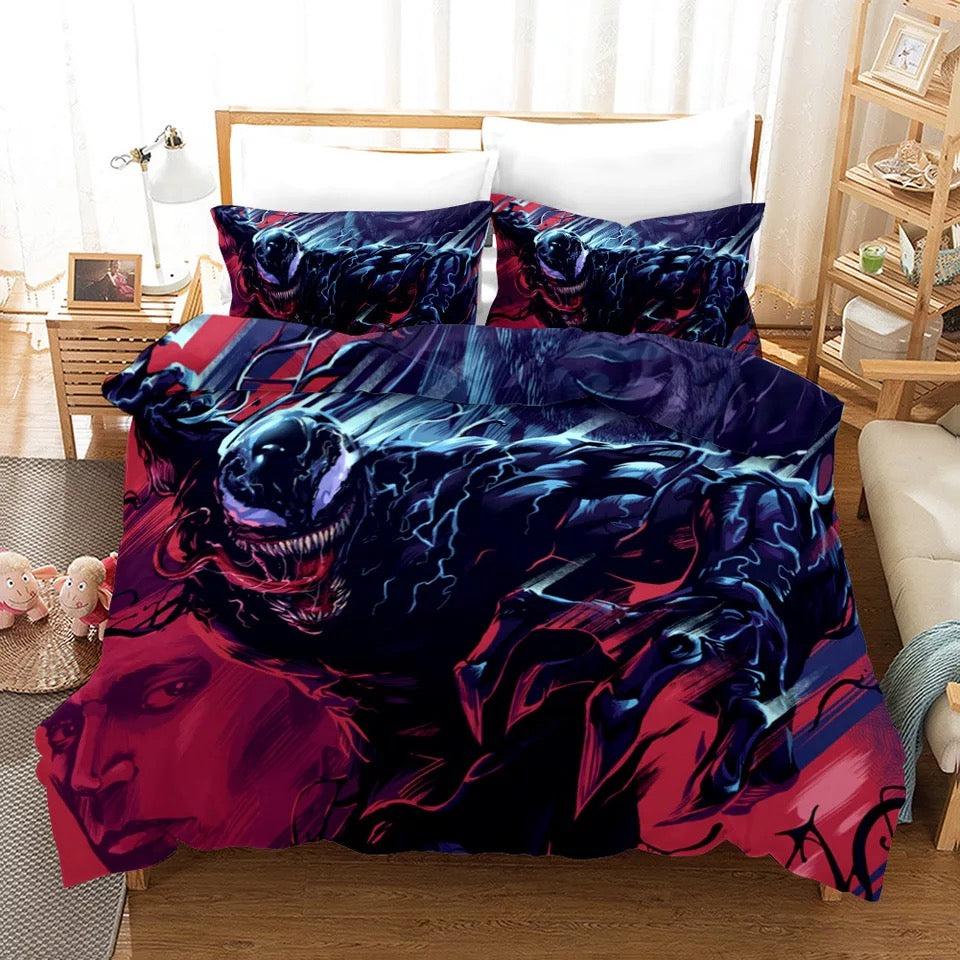 Venom Spiderman #17 Duvet Cover Quilt Cover Pillowcase Bedding Set Home Decor