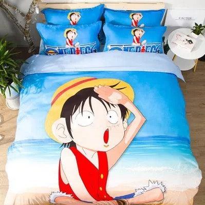One Piece Monkey D Luffy #13 Duvet Cover Quilt Cover Pillowcase Bedding Set