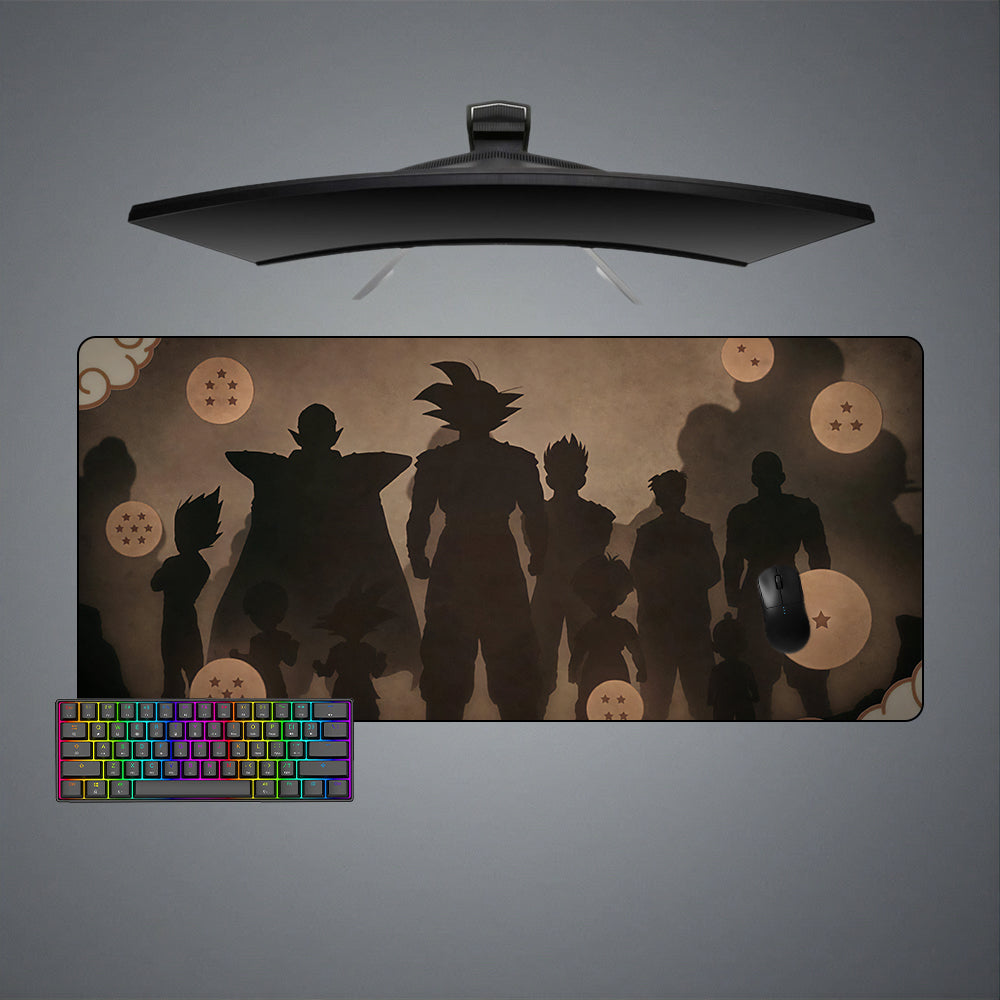 Allleftout Dragon Ball Silhouette Design M-Xxl Size Gaming Mouse Pad, Computer Desk Mat