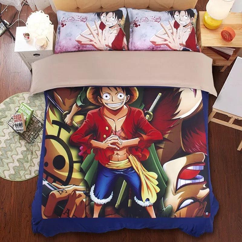 One Piece Monkey D Luffy #9 Duvet Cover Quilt Cover Pillowcase Bedding Set