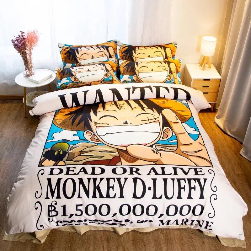 One Piece Monkey D Luffy #8 Duvet Cover Quilt Cover Pillowcase Bedding Set