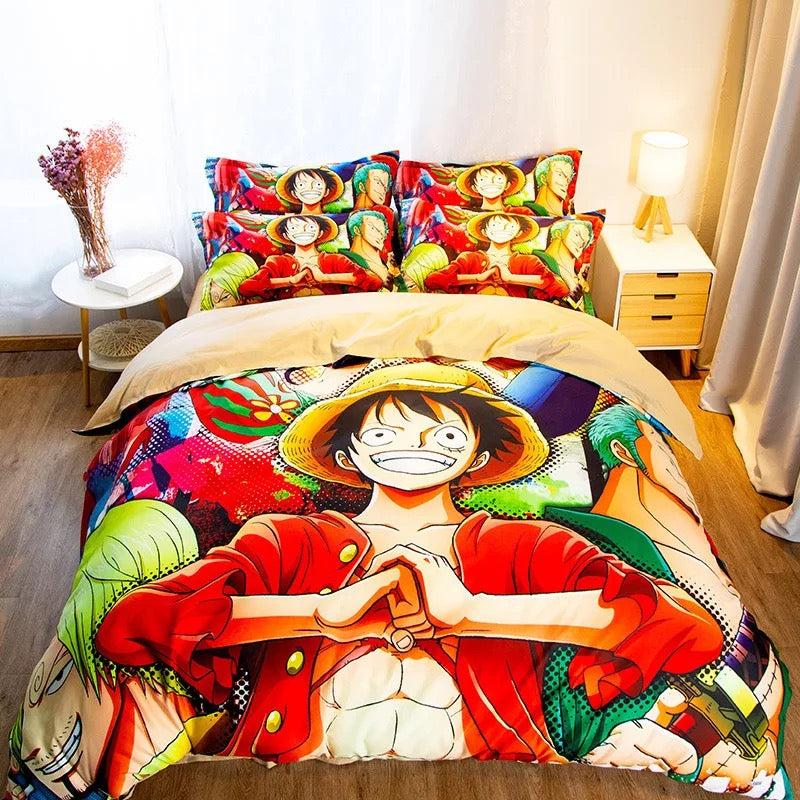 One Piece Monkey D Luffy #6 Duvet Cover Quilt Cover Pillowcase Bedding Set