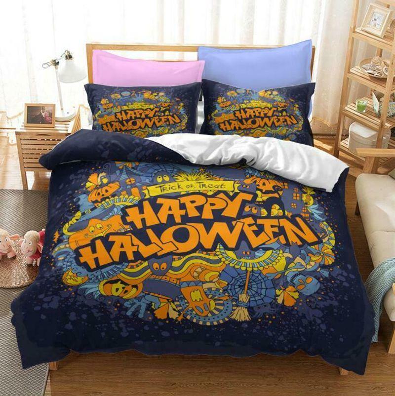 Pumpkin Cats Trick Or Treat Happy Halloween Bedroom Decoration Ghost Witch