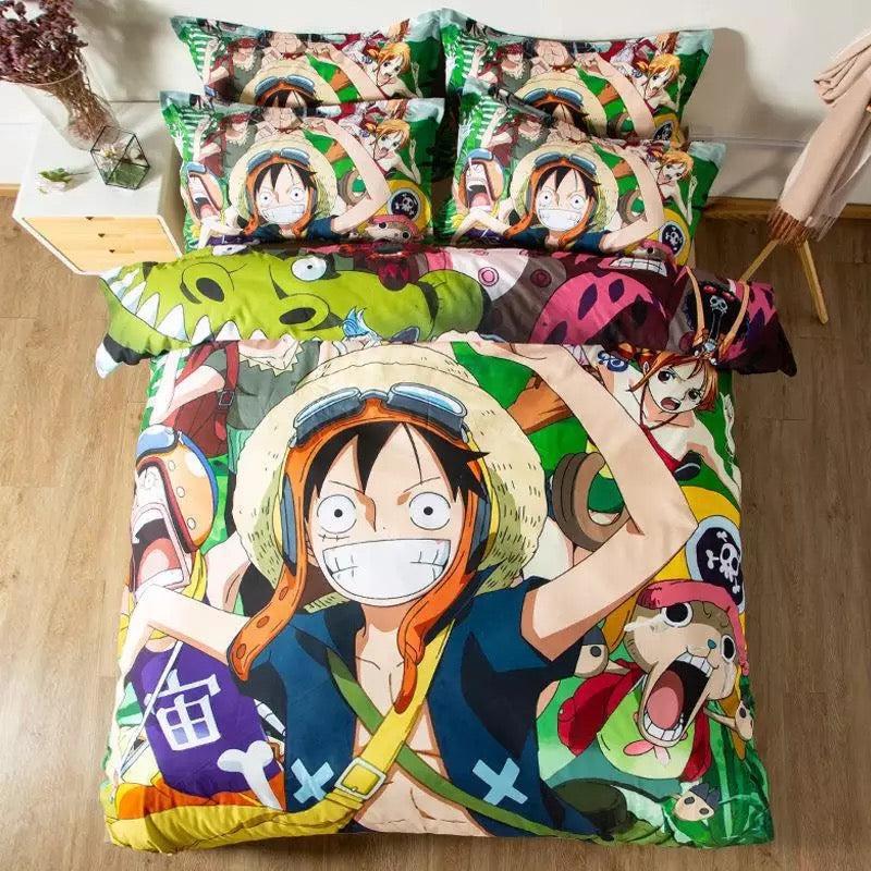 One Piece Monkey D Luffy #17 Duvet Cover Quilt Cover Pillowcase Bedding Set