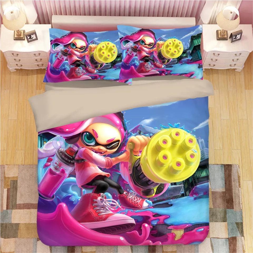 Splatoon #8 Duvet Cover Quilt Cover Pillowcase Bedding Set