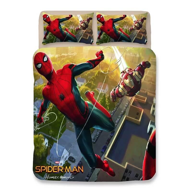 Spider Man Far From Home Peter Parker #4 Duvet Cover Quilt Cover Pillowcase Bedding Set