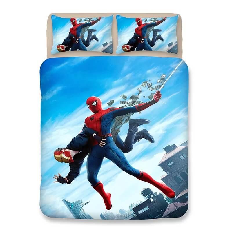 Spider Man Far From Home Peter Parker #6 Duvet Cover Quilt Cover Pillowcase Bedding Set