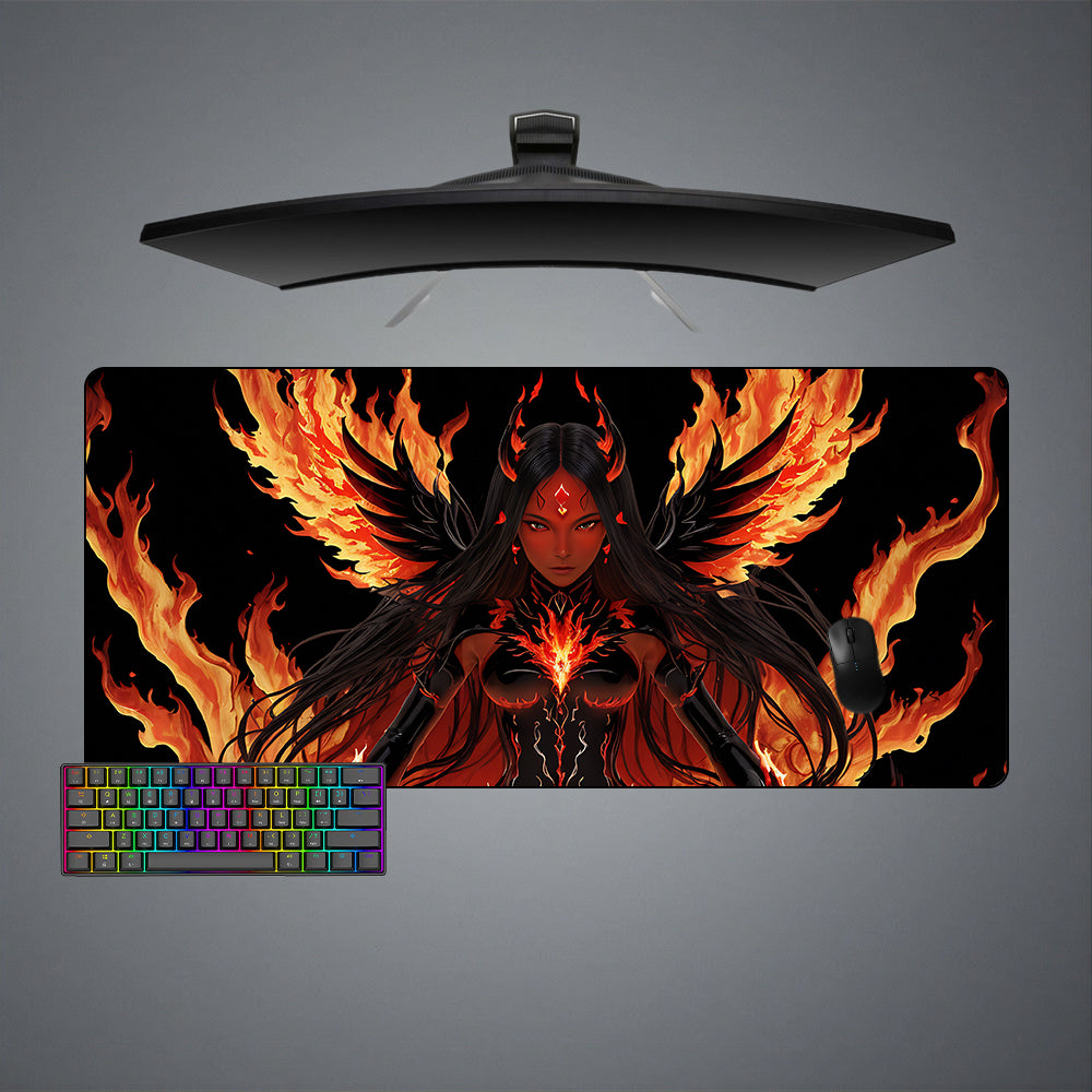 Allleftout Goddess Of Fire Design M-Xxl Size Gaming Mouse Pad, Computer Desk Mat