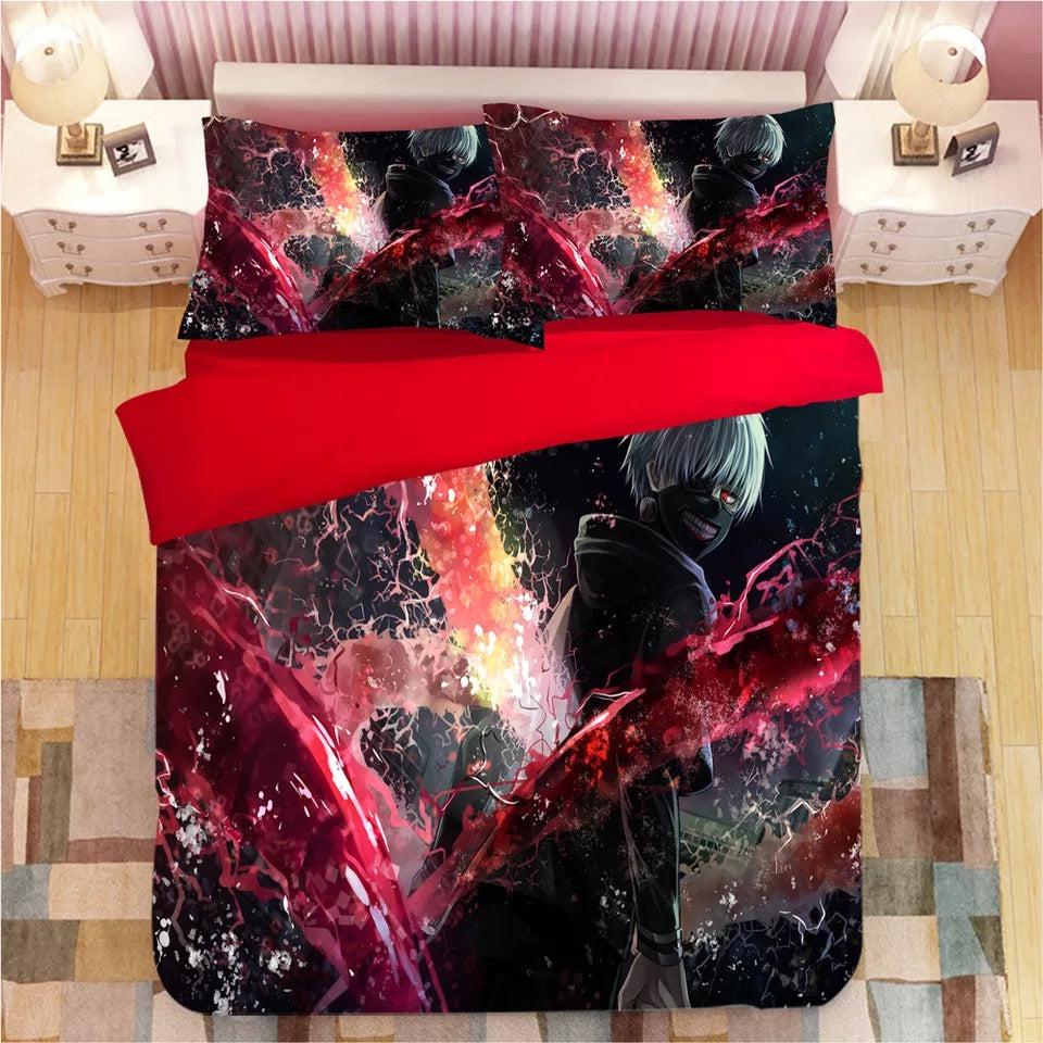 Tokyo Ghoul Kaneki Ken #1 Duvet Cover Quilt Cover Pillowcase Bedding Set