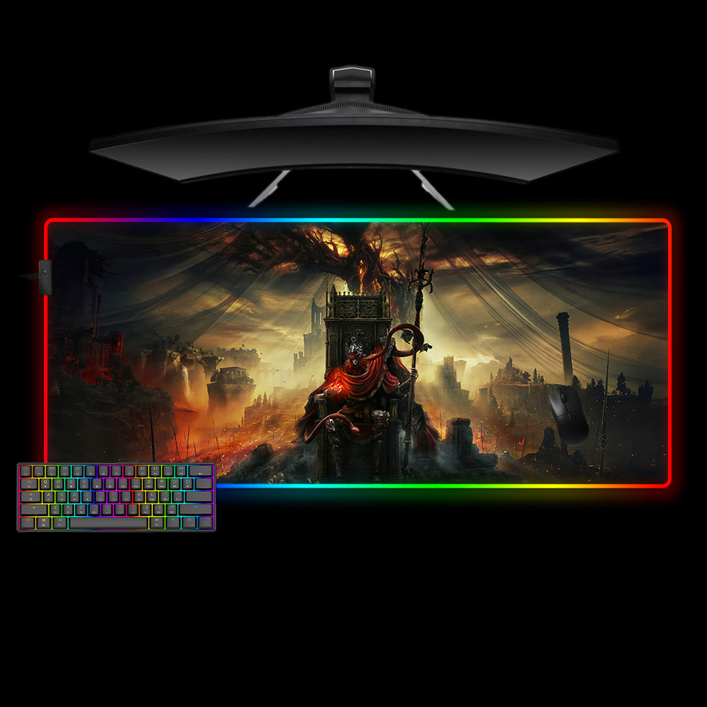 Allleftout Shadow Of The Erdtree Design M-Xxl Size Rgb Gaming Mouse Pad, Computer Desk Mat