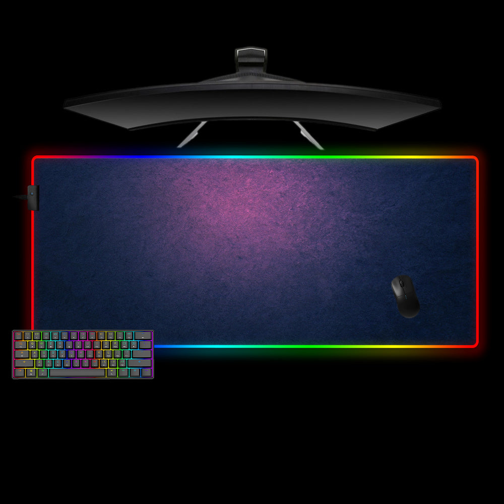 Allleftout Blue, Purple Gradient Design M-Xxl Size Rgb Gaming Mouse Pad, Computer Desk Mat