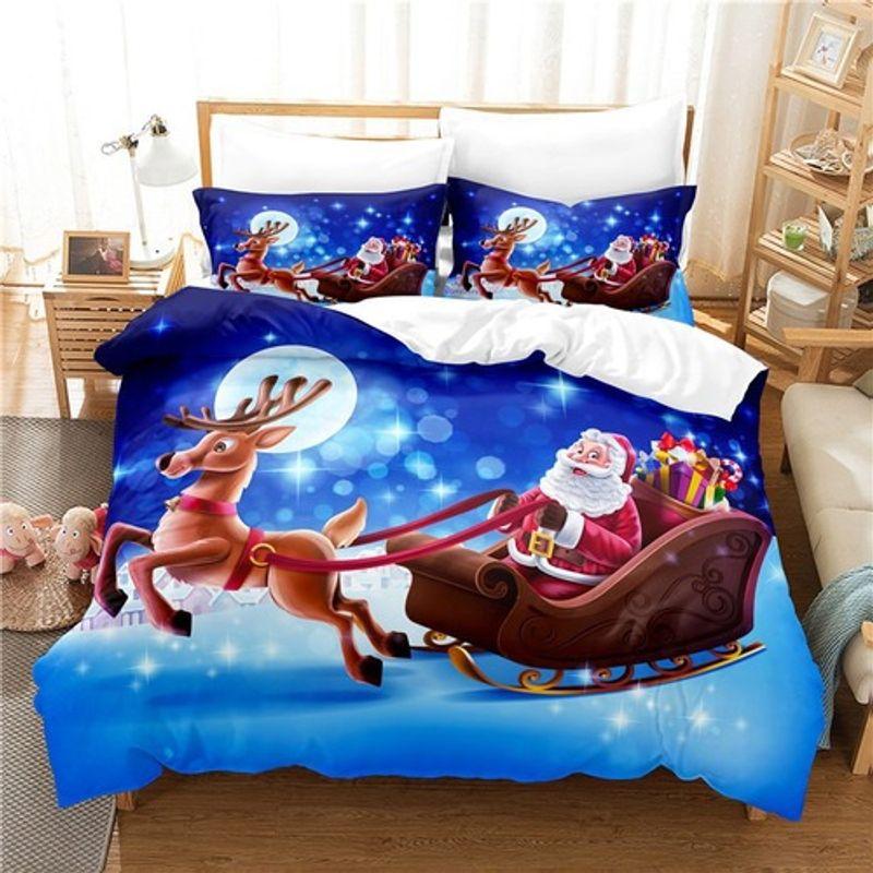 Christmas Sleigh Bedding Sets Santa Claus Is Coming Holy Night