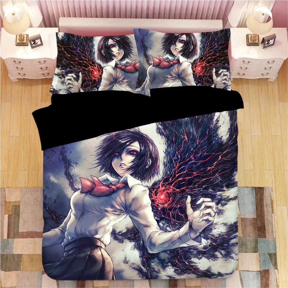 Tokyo Ghoul Kaneki Ken #3 Duvet Cover Quilt Cover Pillowcase Bedding Set