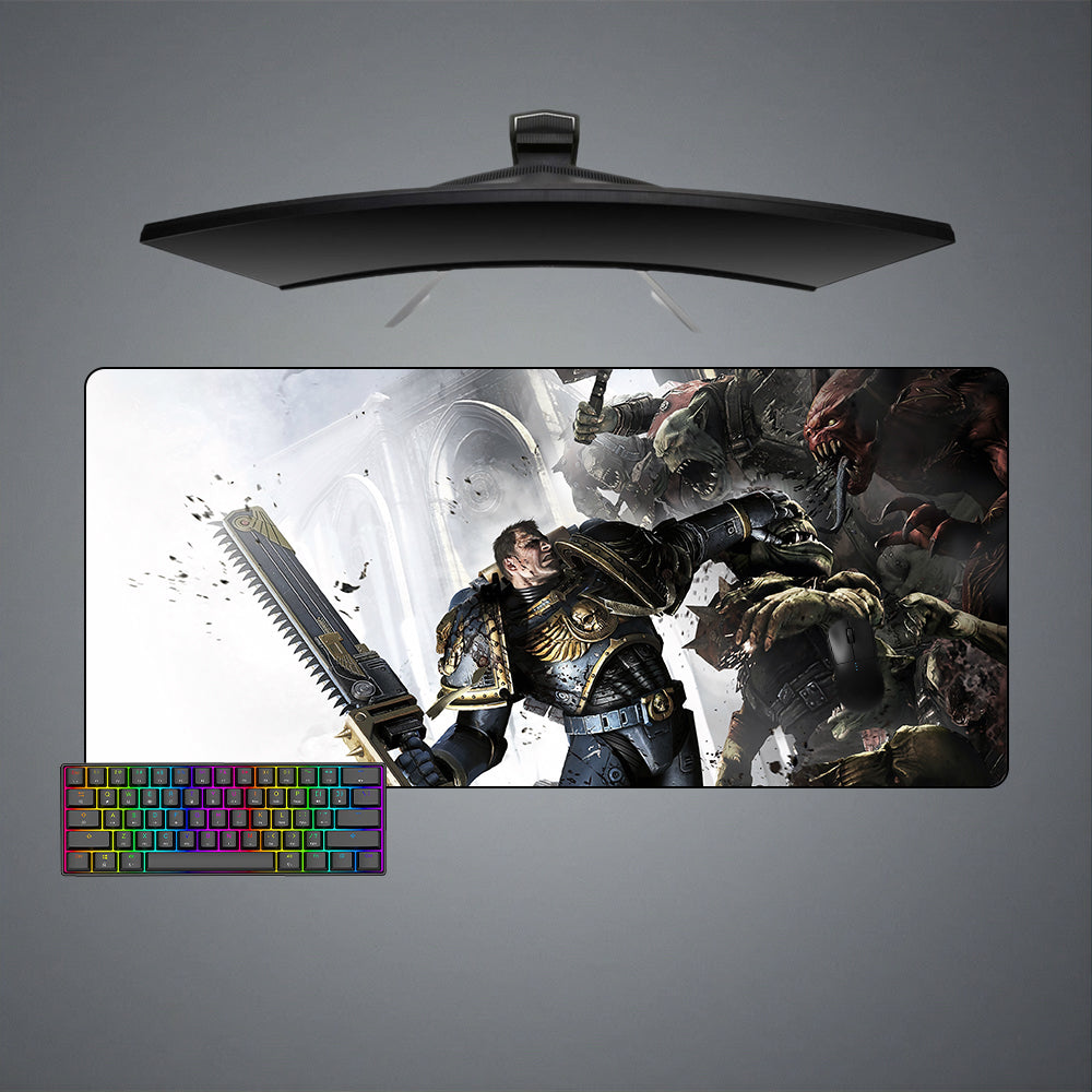 Allleftout Space Marine Vs. Orks Design M-Xxl Size Gaming Mouse Pad, Computer Desk Mat