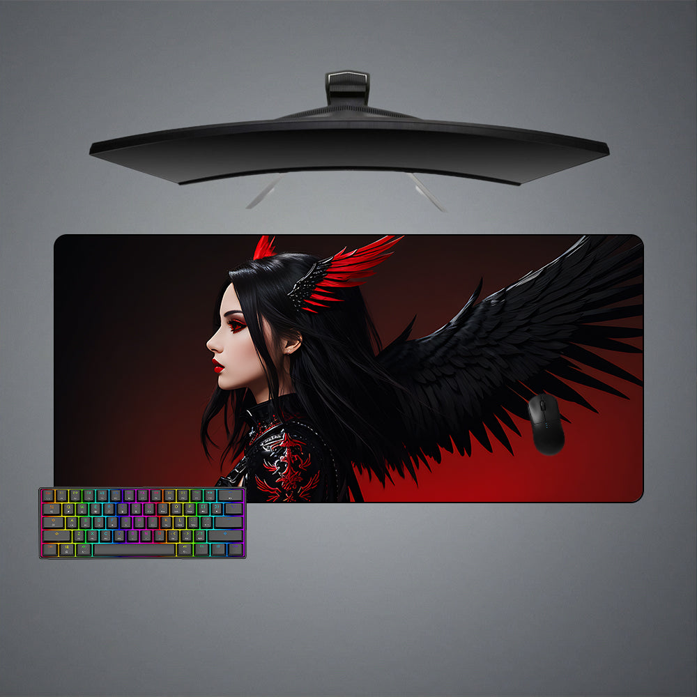 Allleftout Goth Angel Design M-Xxl Size Gaming Mouse Pad, Computer Desk Mat