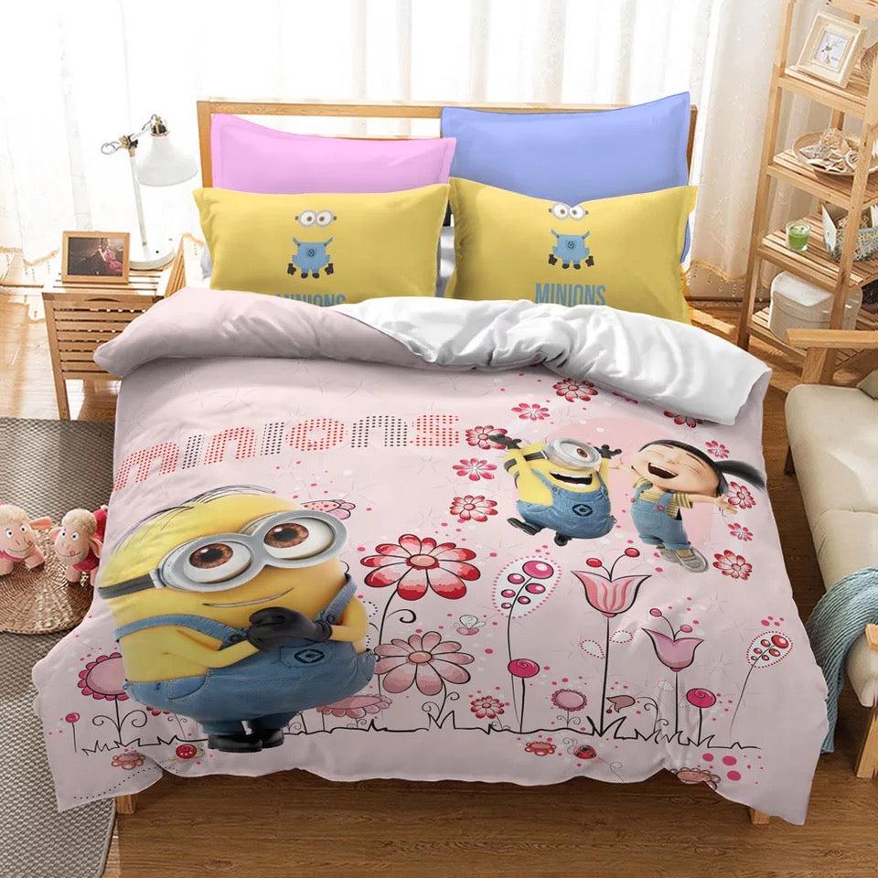 Despicable Me Minions #18 Duvet Cover Quilt Cover Pillowcase Bedding Set Home Decor