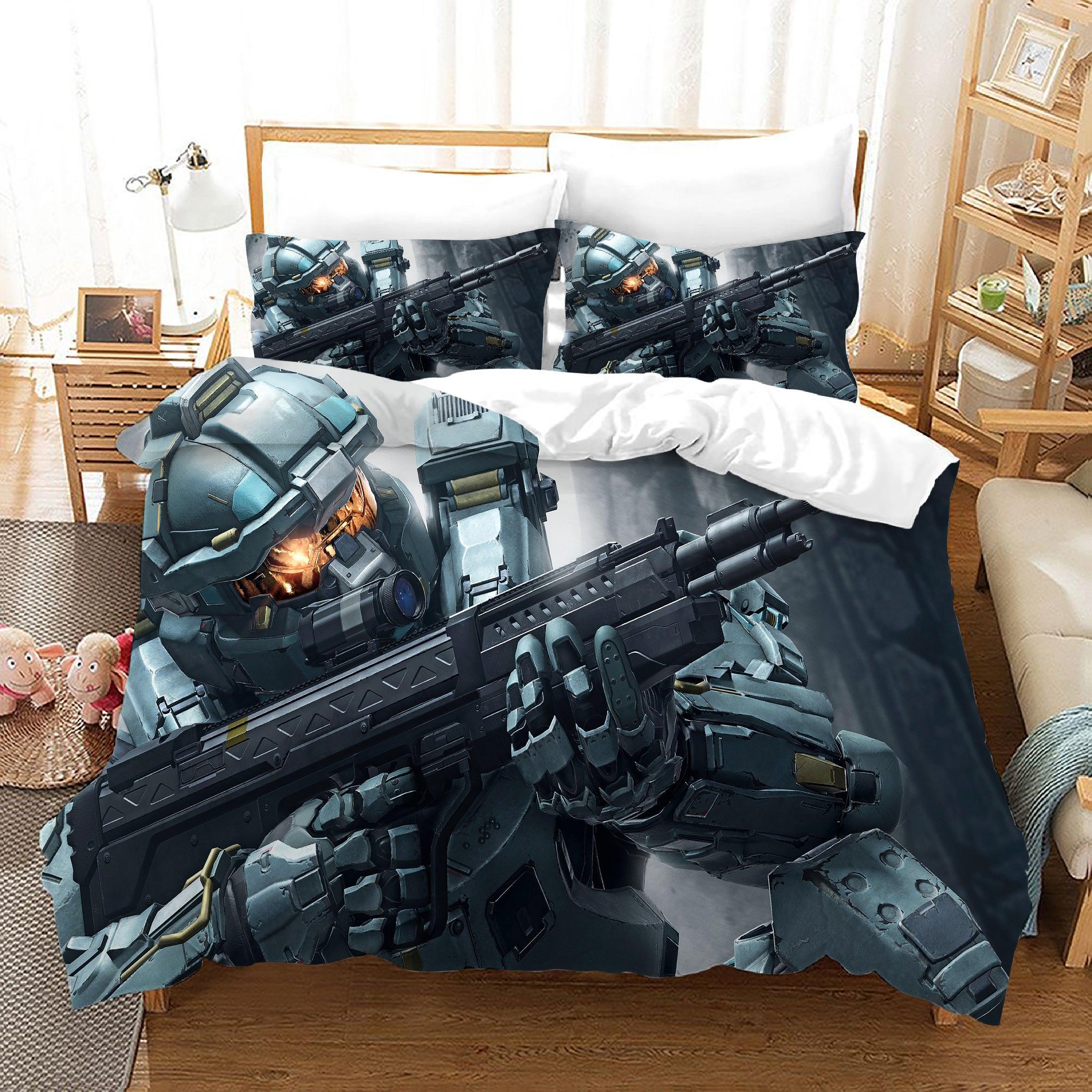 Halo 5 Guardians #1 Duvet Cover Quilt Cover Pillowcase Bedding Set Home Bedroom Decor