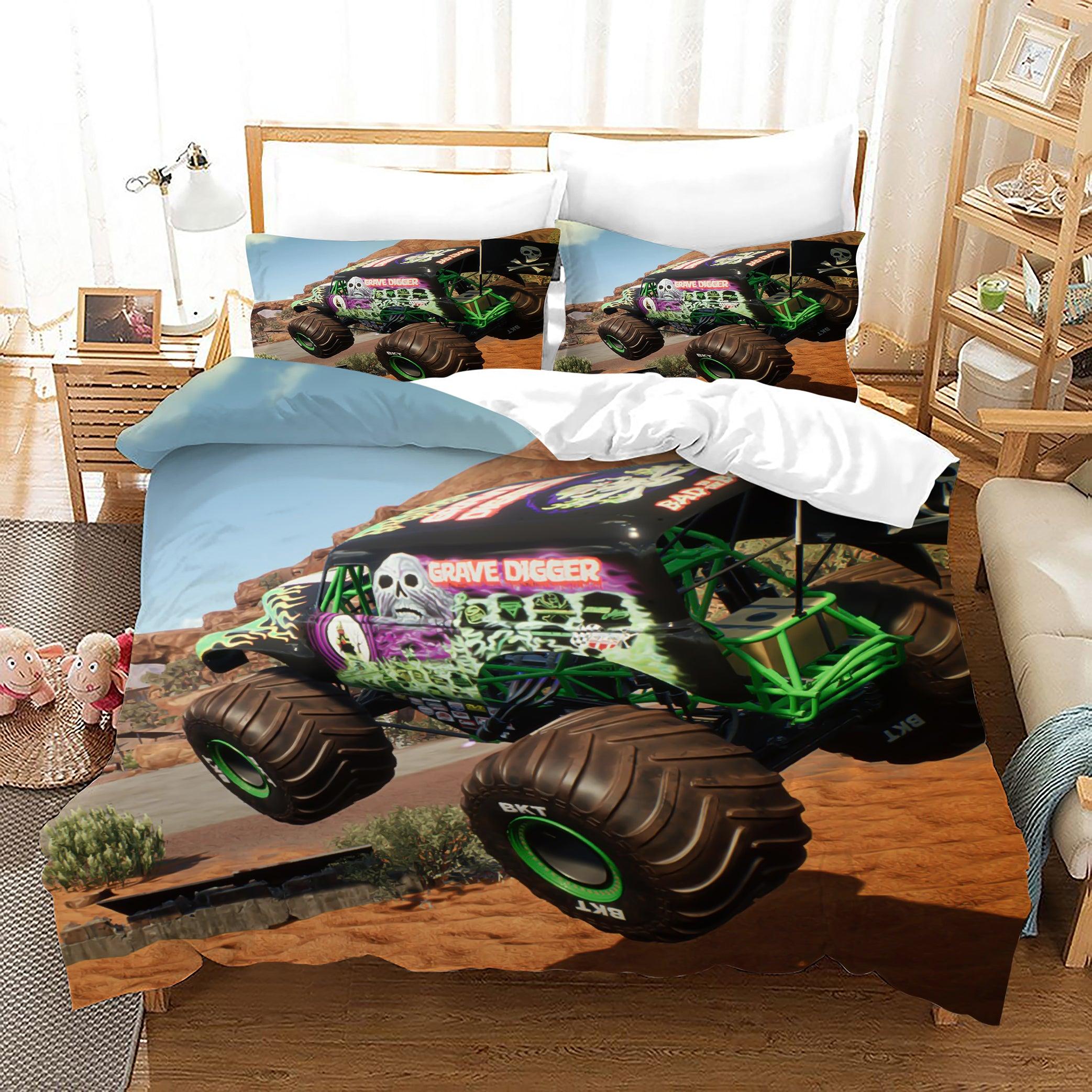 Monster Truck #14 Duvet Cover Quilt Cover Pillowcase Bedding Set Home Bedroom Decor