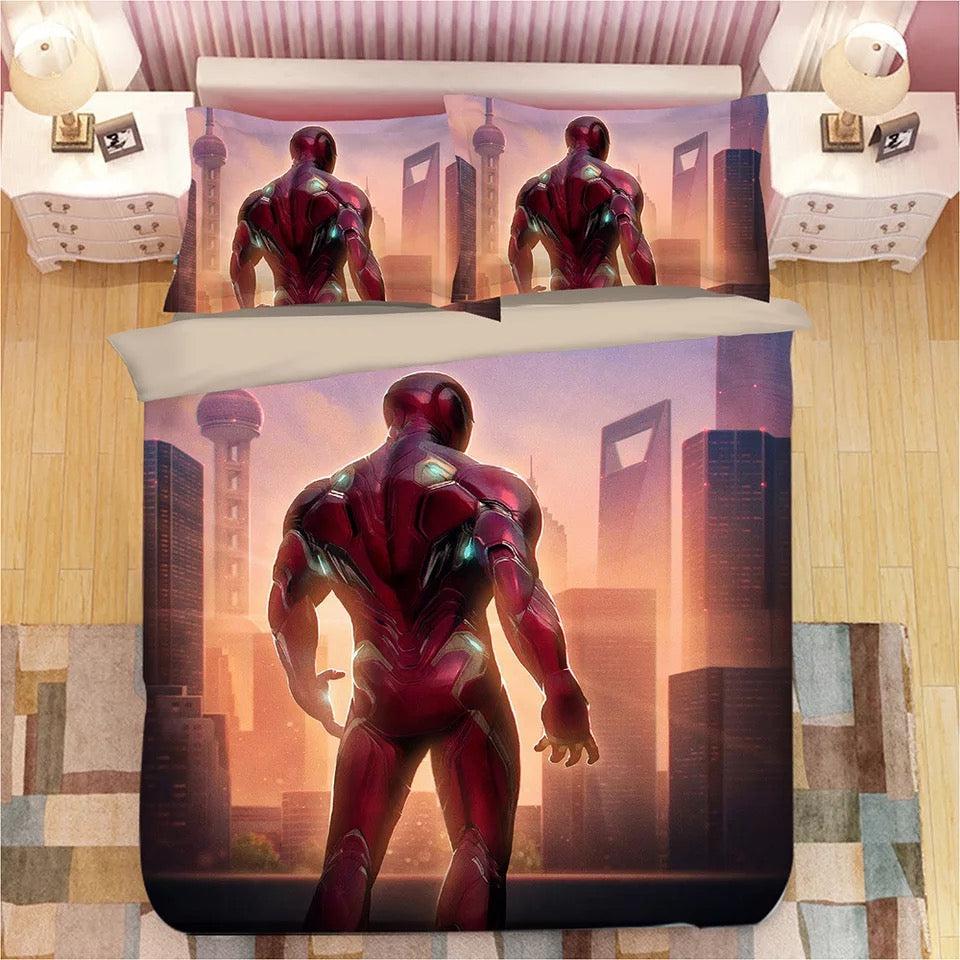 Iron Man Tony Stark #7 Duvet Cover Bedding Set Pillowcase