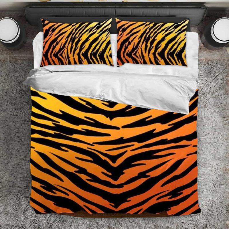 Tiger Stripes Animal Bedding Set Wildlife Animal Tiger Fans Gift