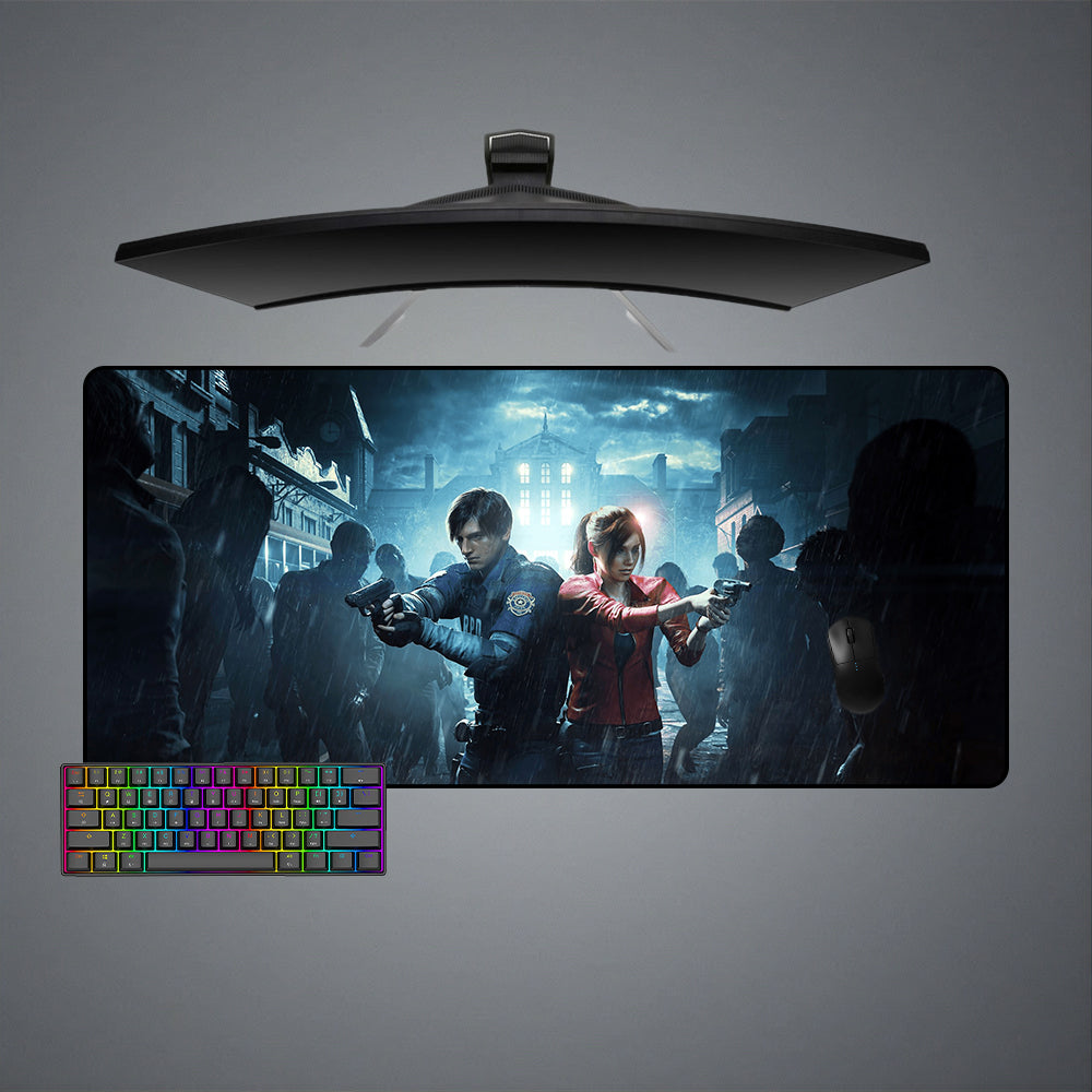Allleftout Leon And Claire Design M-Xxl Size Gaming Mouse Pad, Computer Desk Mat