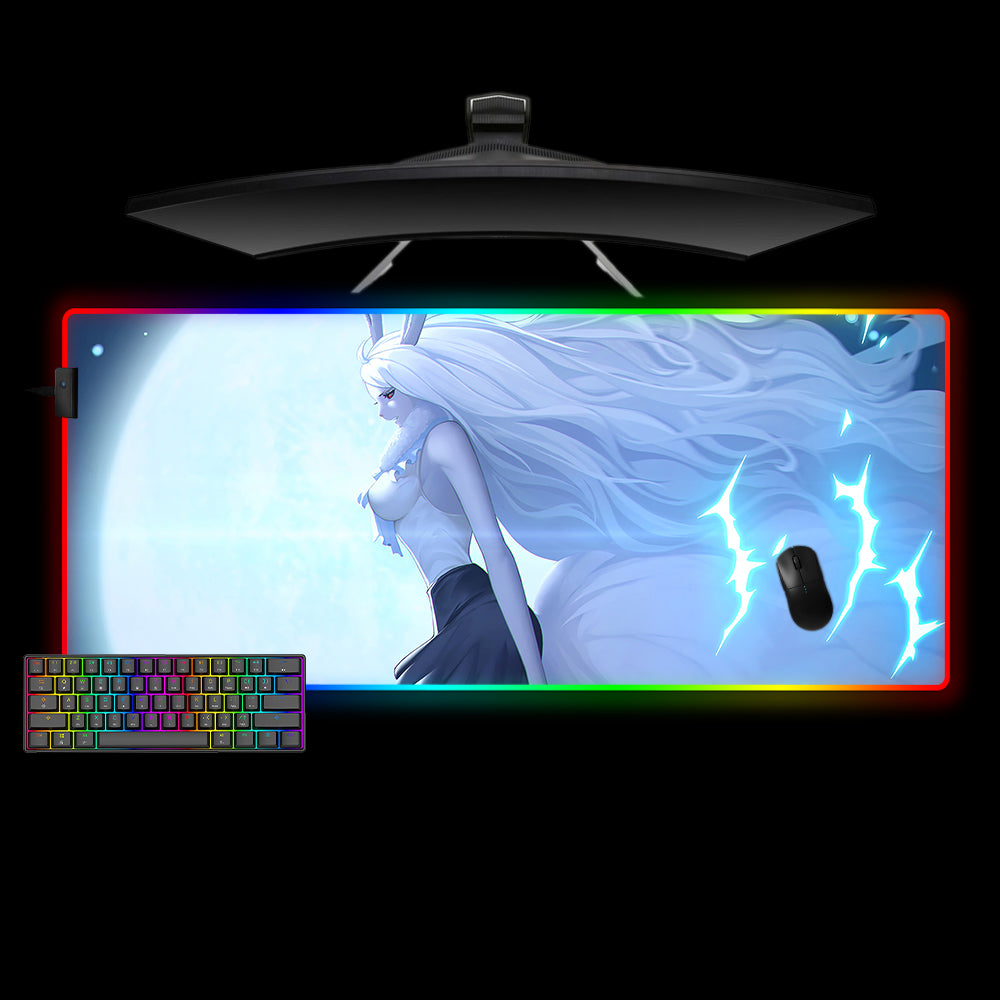 Allleftout One Piece Carrot Moon Design M-Xxl Size Rgb Gaming Mouse Pad, Computer Desk Mat