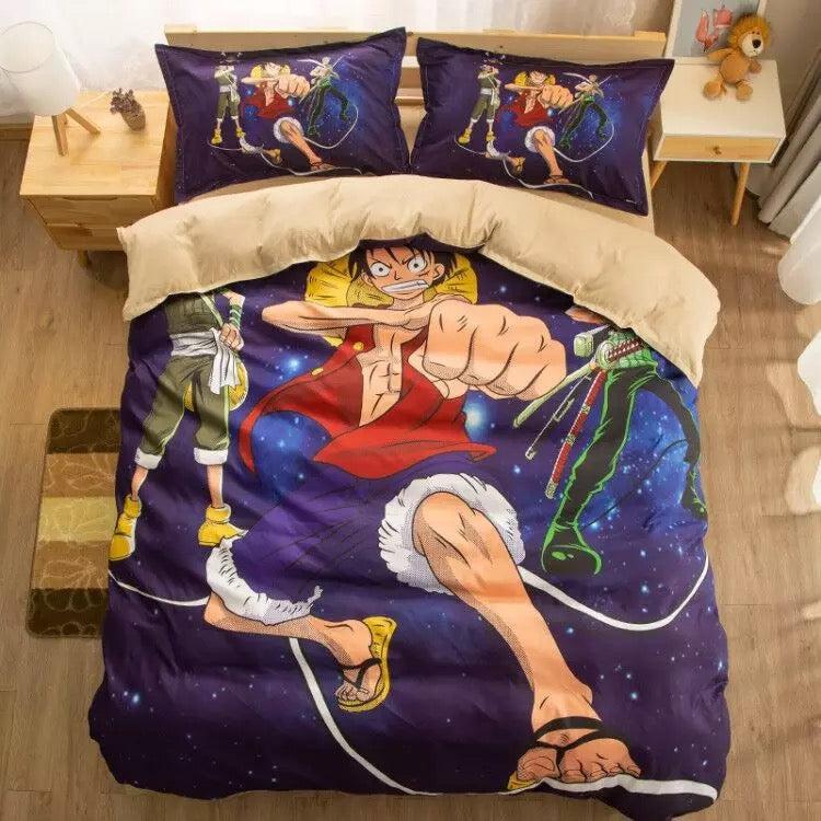 One Piece Monkey D Luffy #1 Duvet Cover Quilt Cover Pillowcase Bedding Set