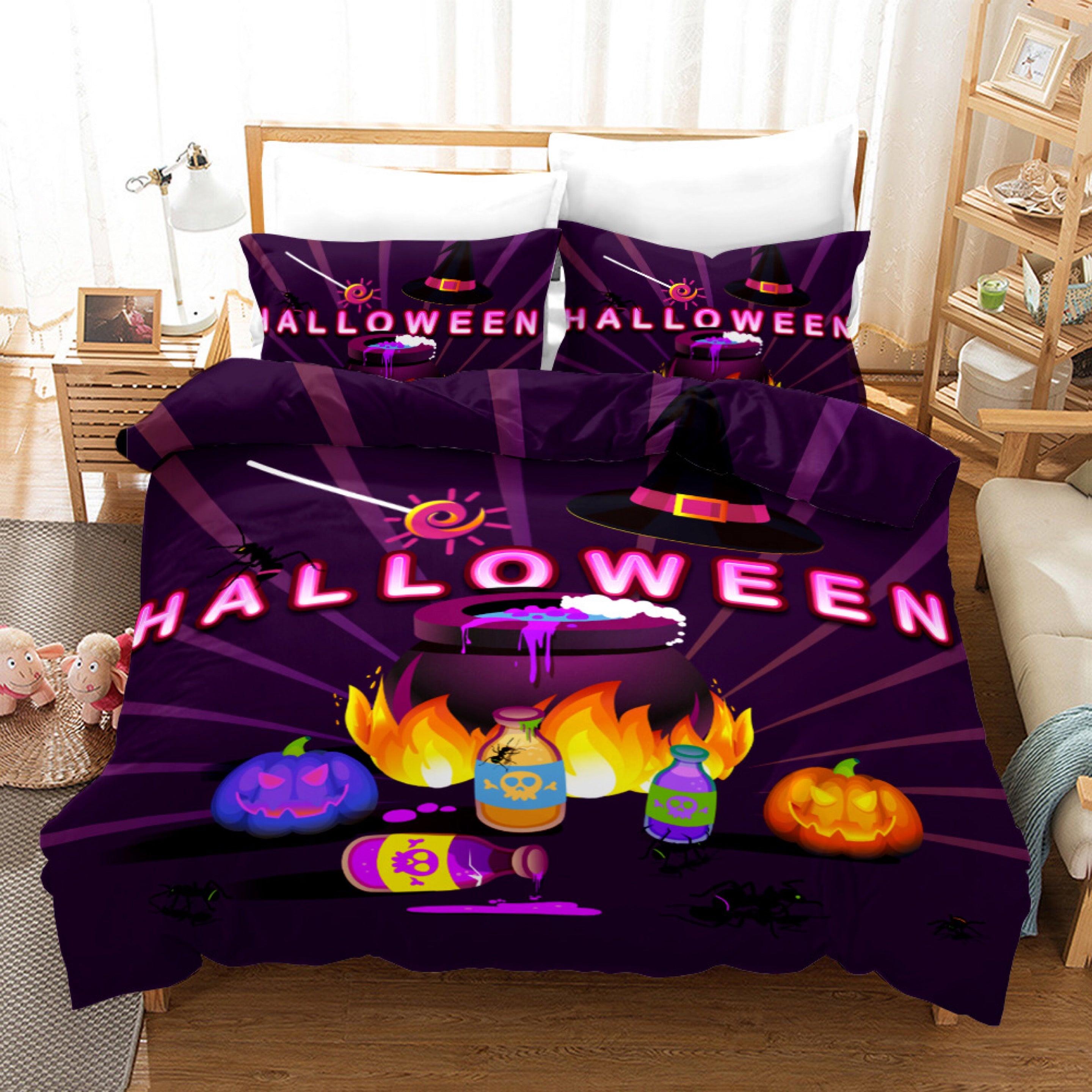 Halloween Pumpkin #2 Duvet Cover Quilt Cover Pillowcase Bedding Set