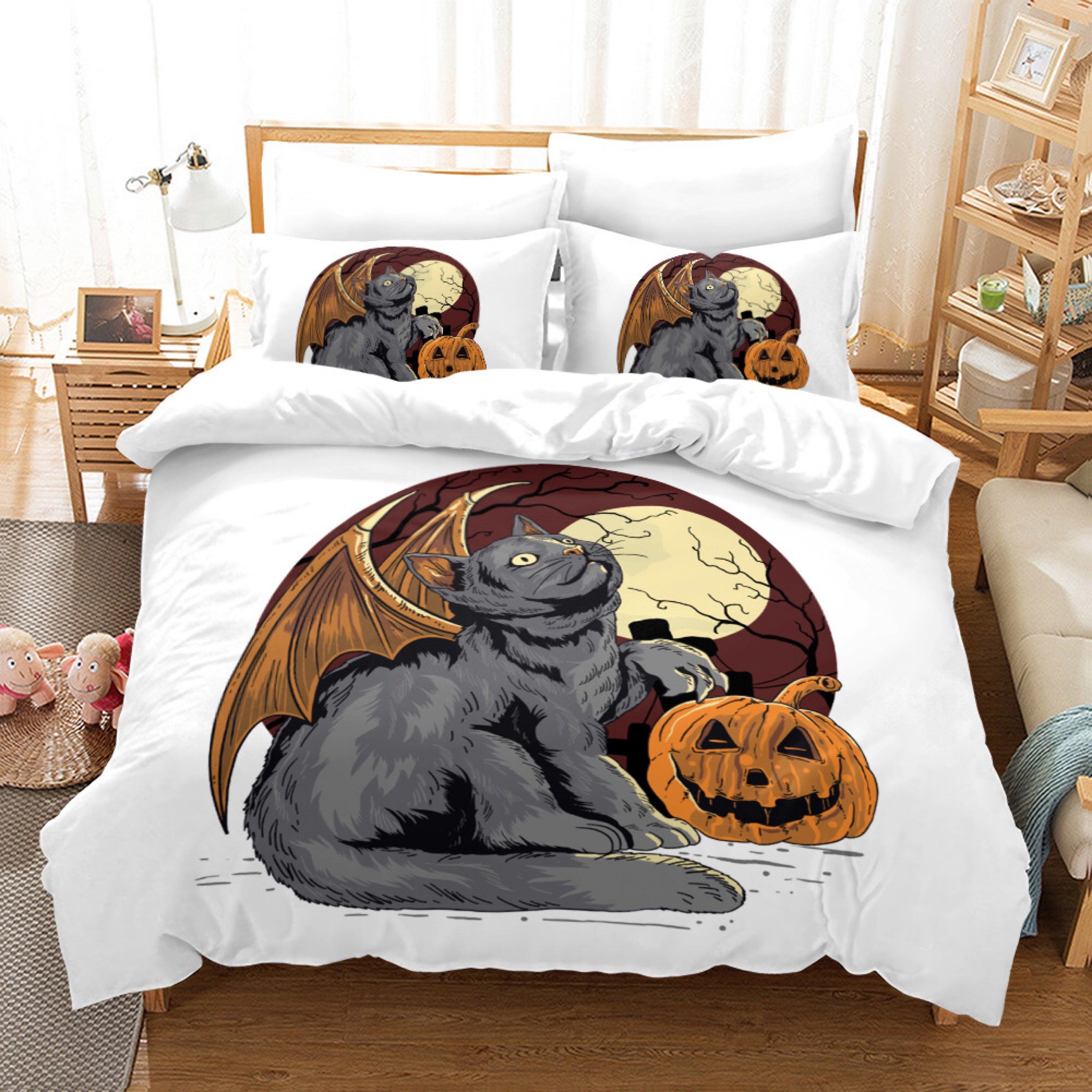 Halloween Pumpkin #3 Duvet Cover Quilt Cover Pillowcase Bedding Set