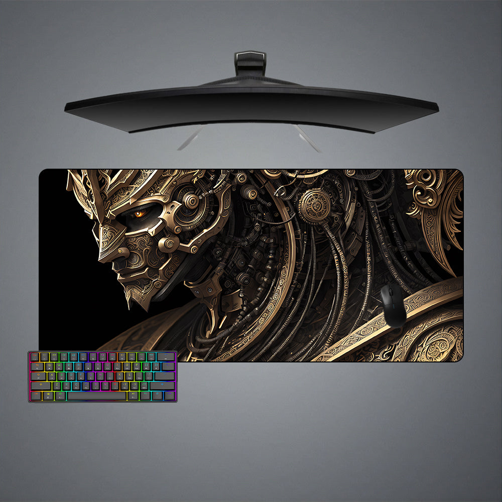 Allleftout Golden Machine God Design M-Xxl Size Gaming Mouse Pad, Computer Desk Mat