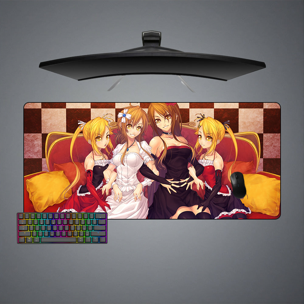 Allleftout Nyan Koi Girls Design M-Xxl Size Gaming Mouse Pad, Computer Desk Mat
