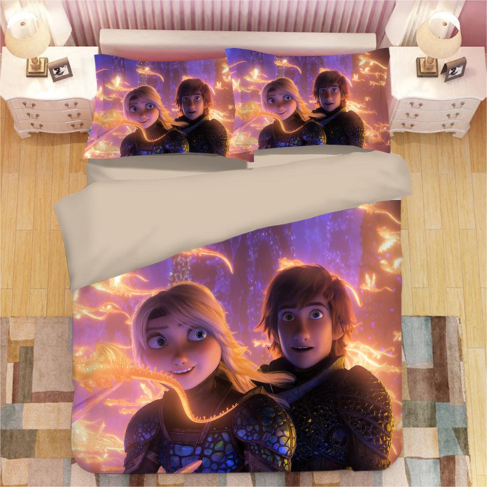 How to Train Your Dragon Hiccup #4 Duvet Cover Quilt Cover Pillowcase Bedding Set