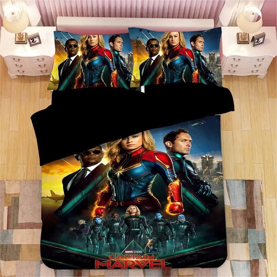 Captain Marvel Carol Danvers#5 Duvet Cover Quilt Cover Pillowcase Bedding Set