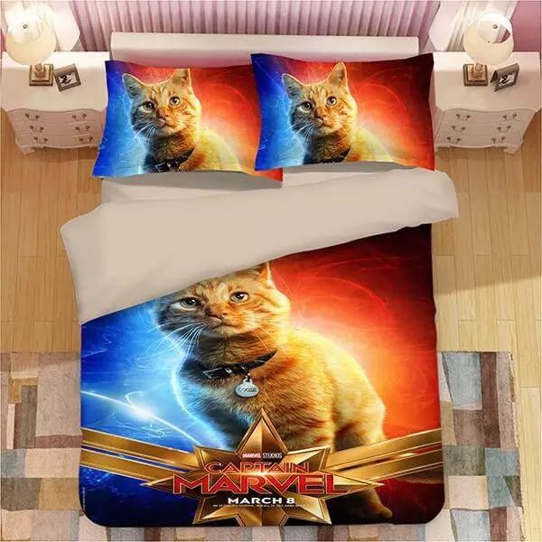 Captain Marvel Carol Danvers#4 Duvet Cover Quilt Cover Pillowcase Bedding Set