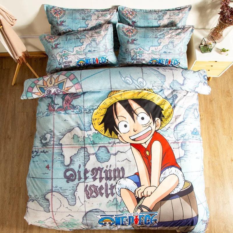 One Piece Monkey D Luffy #5 Duvet Cover Quilt Cover Pillowcase Bedding Set