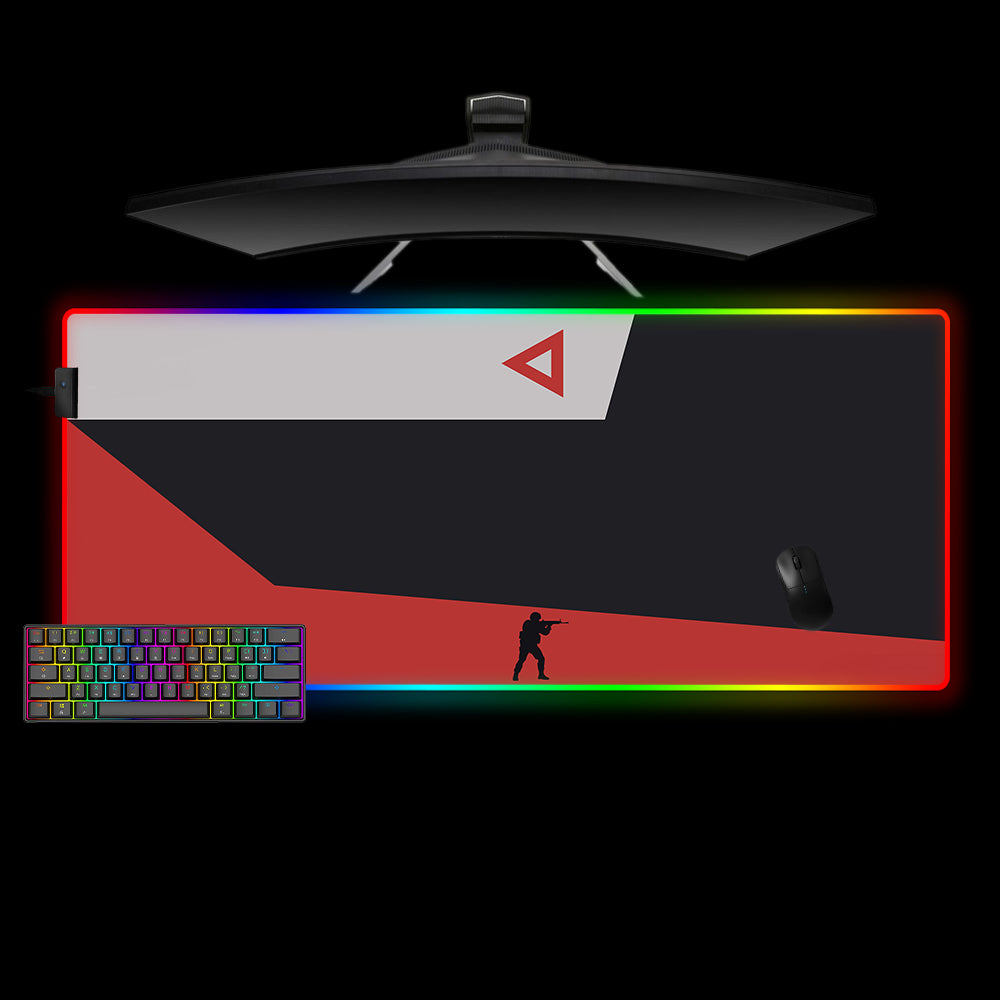 Allleftout Cyrex Skin Design Rgb Gaming Mouse Pad, Computer Desk Mat