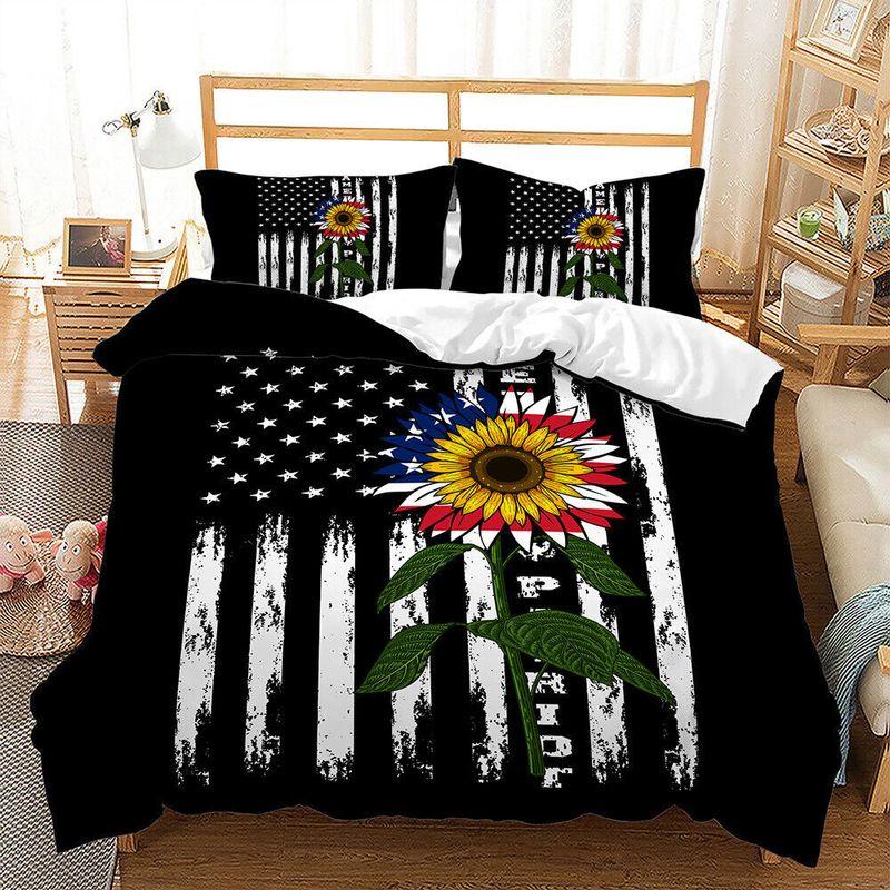 American Flag Sunflower Duvet Cover Sunflower Bedding Set Youre My Sunshine