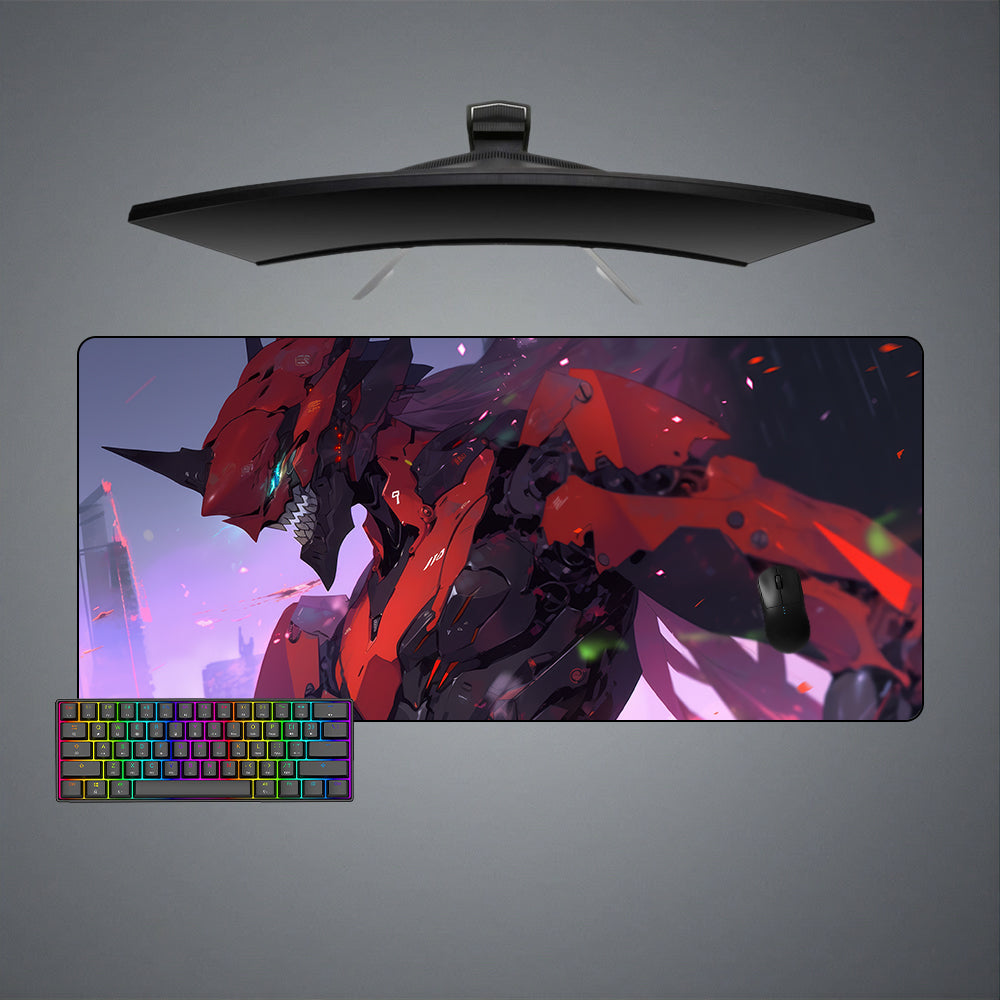 Allleftout Evangelion Unit 01 Design M-Xxl Size Gaming Mouse Pad, Computer Desk Mat
