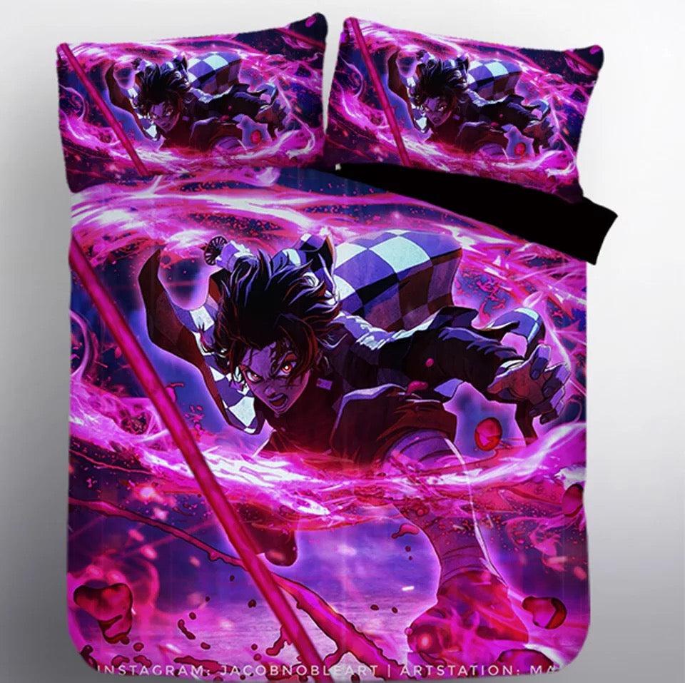 Demon Slayer Kimetsu No Yaiba Kamado Tanjirou  #7 Duvet Cover Quilt Cover Pillowcase Bedding Set Bed