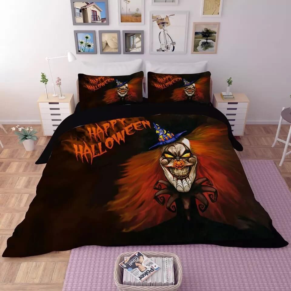 Halloween Horro Pumpkin Ghost  #16 Duvet Cover Quilt Cover Pillowcase Bedding Set Bed