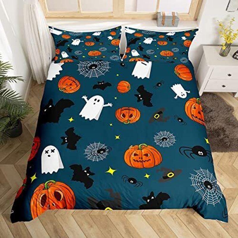 Cute Halloween Duvet Cover Set Halloween Icon Pattern Halloween Gift