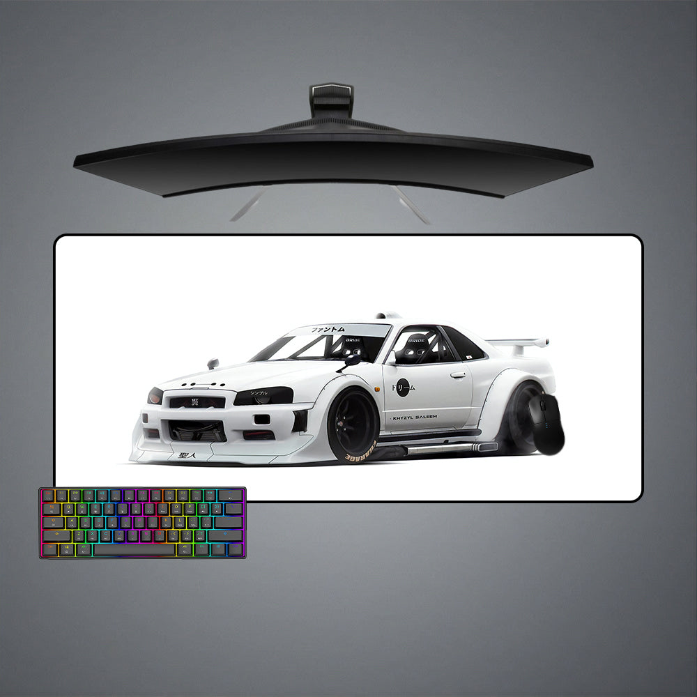 Allleftout R34 Skyline Design Gaming Mouse Pad, Computer Desk Mat