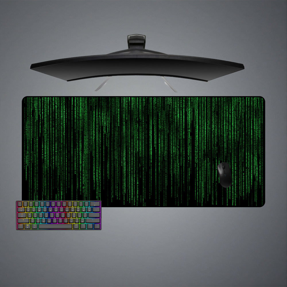 Allleftout Matrix Code Design Gaming Mouse Pad, Computer Desk Mat