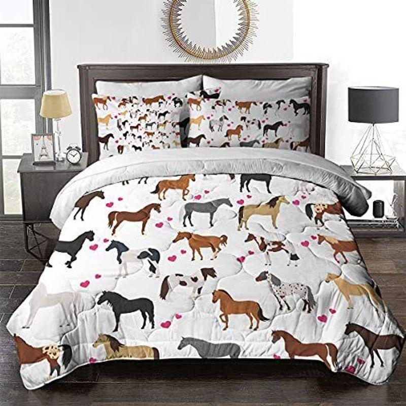 Horse Bedding Cute Horse Comforter Set Bed Horse Lover Gifts